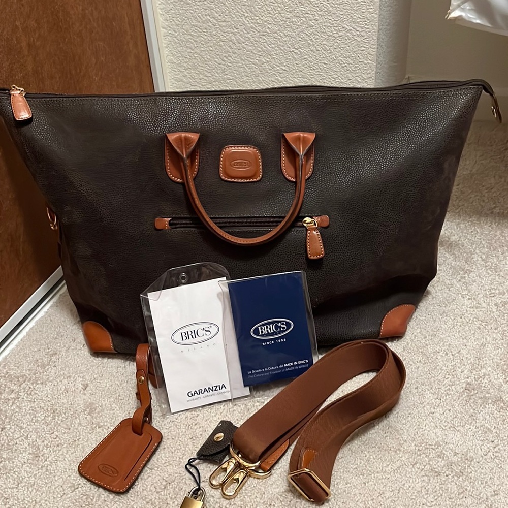 BRICS / Leather Duffel Luggage